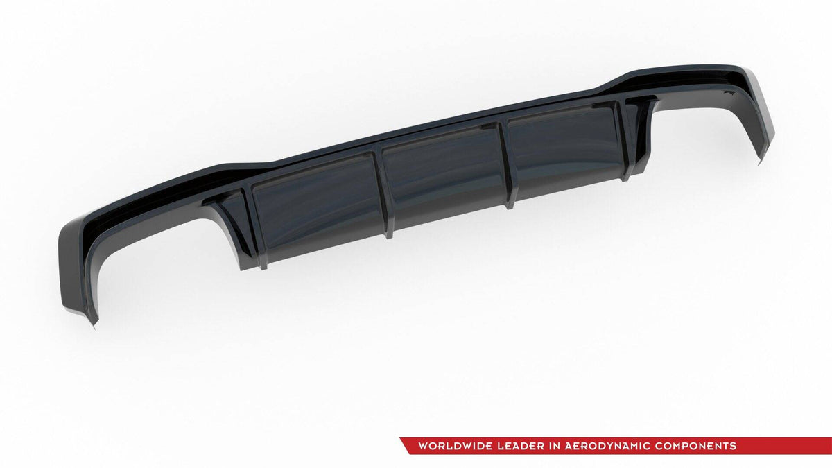 Diffusor Heck Ansatz passend für Audi A7 S-Line C8 / S7 C8 schwarz Hochglanz – Ansicht 6