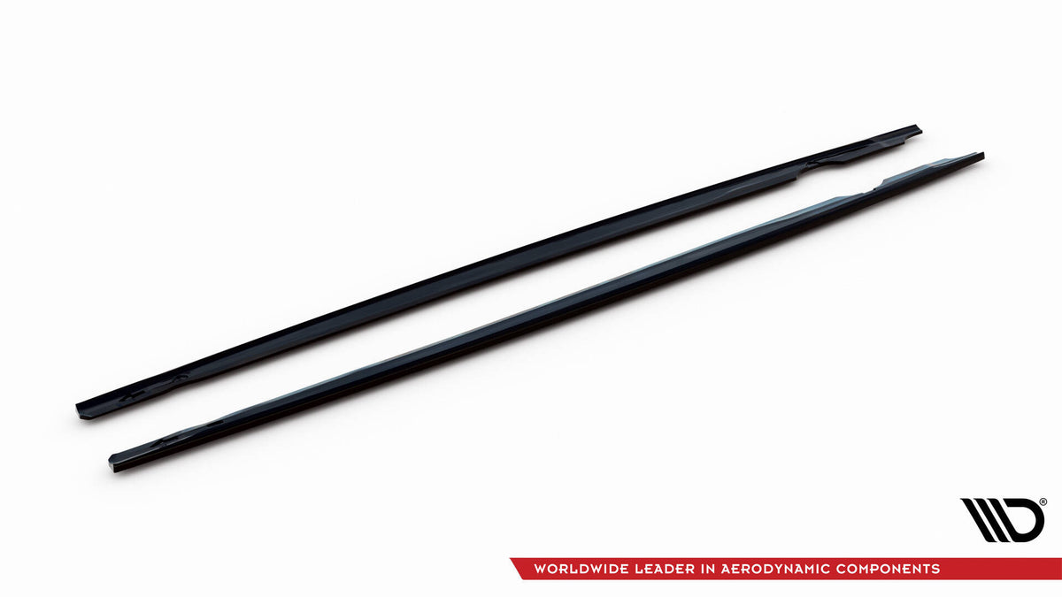 Street+ Seitenschweller Leisten passend für V.3 passend für VW Golf R Hatchback Mk8 Facelift schwarz Hochglanz – Ansicht 5