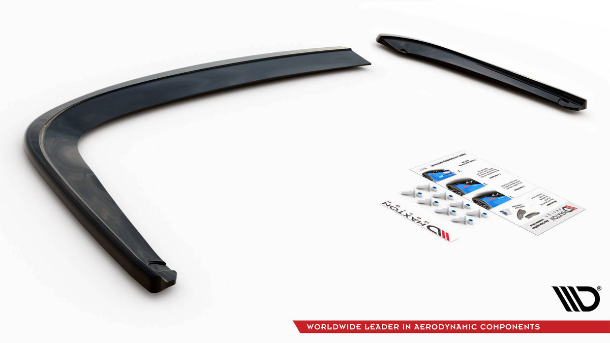 Heck Ansatz Flaps Diffusor V.1 passend für Seat Leon FR Sportstourer Mk3 schwarz Hochglanz – Ansicht 6