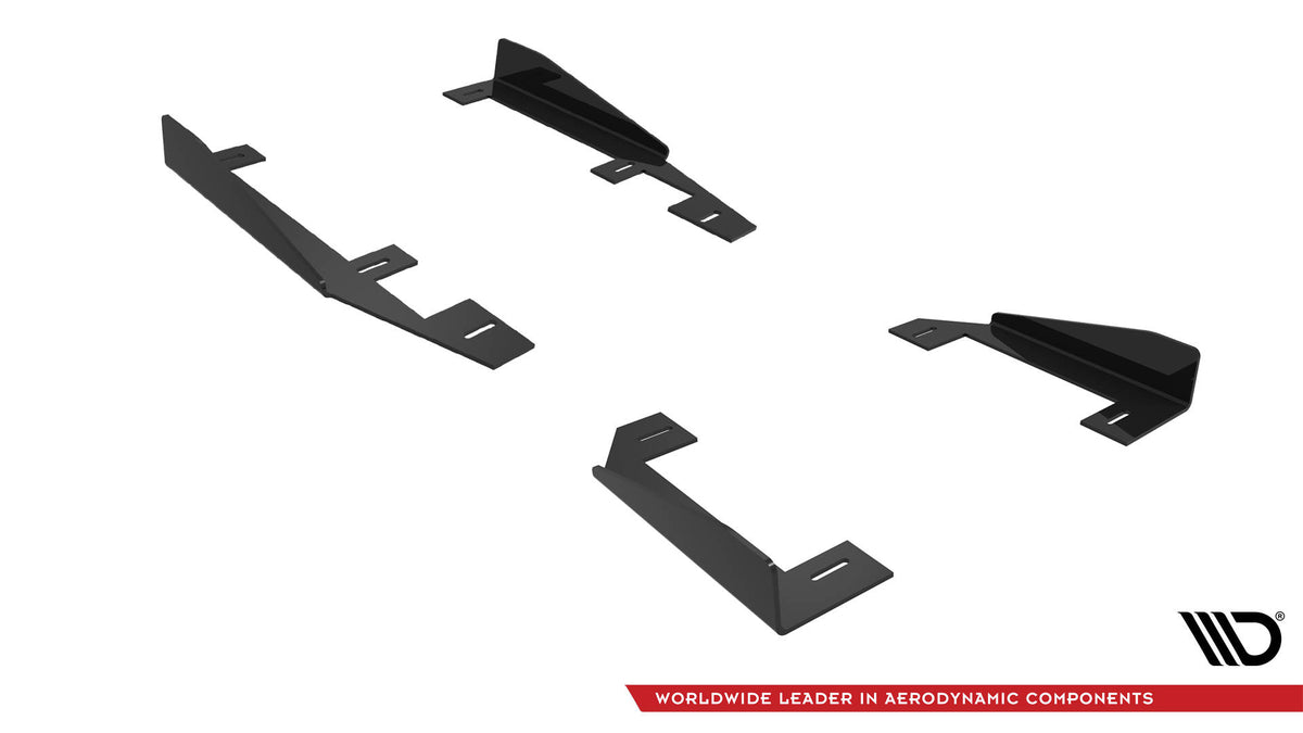 Seitenschweller Flaps passend für BMW 2 Coupe G42 schwarz Hochglanz – Ansicht 5
