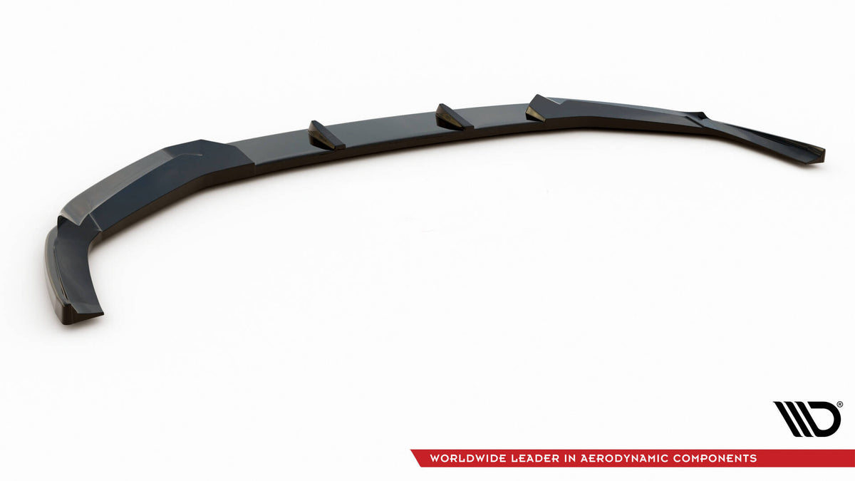 Street+ Spoilerlippe Front Ansatz V.1 passend für Audi RS6 C8 / C8 Facelift schwarz Hochglanz – Ansicht 6