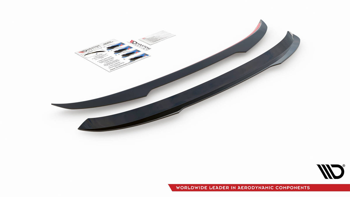 Heckspoiler Lippe Seat Leon FR Mk4 / Cupra Leon Hatchback Mk1 / Mk1 Facelift schwarz Hochglanz – Ansicht 4