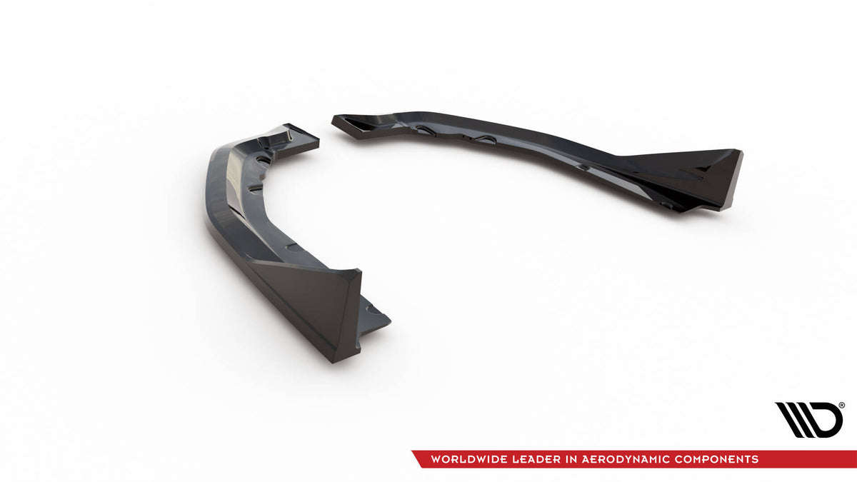 Heck Ansatz Flaps Diffusor V.3 passend für CSL Look BMW M4 G82 / G82 Facelift schwarz Hochglanz – Ansicht 6