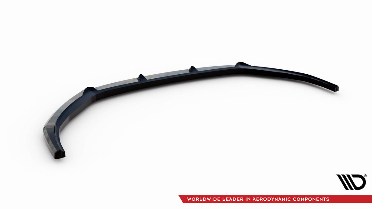 Street+ Spoilerlippe Front Ansatz V.1 passend für Opel Corsa F ( Mk6) schwarz Hochglanz – Ansicht 6