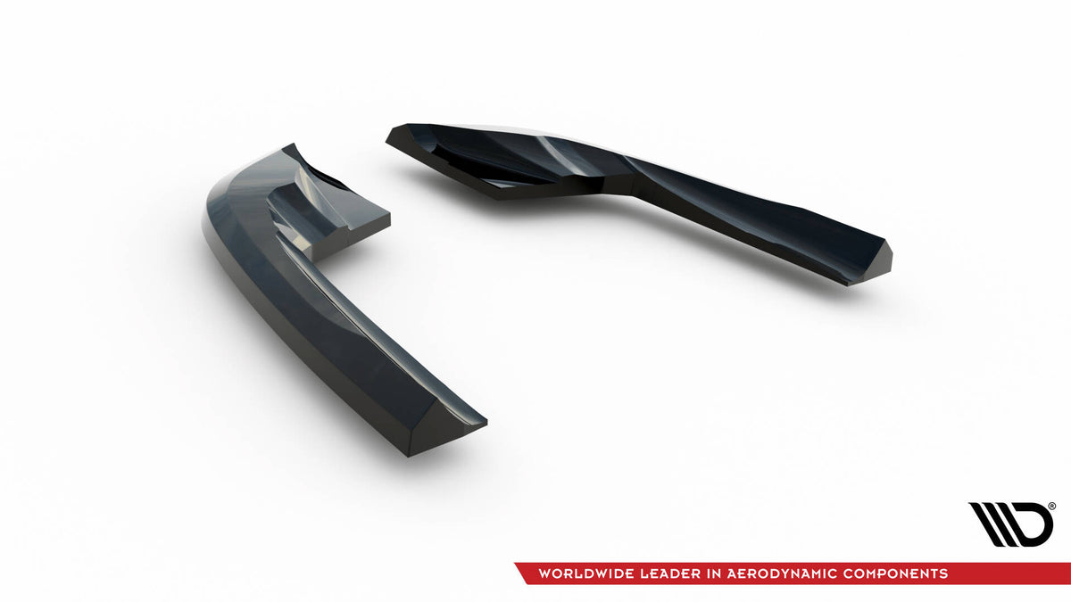 Heck Ansatz Flaps Diffusor passend für Audi A3 S-Line / S3 Sportback 8V schwarz Hochglanz – Ansicht 6