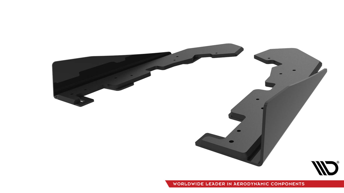 Street Pro Heck Ansatz Flaps Diffusor + Flaps passend für Subaru WRX STI Mk1 schwarz Hochglanz – Ansicht 5