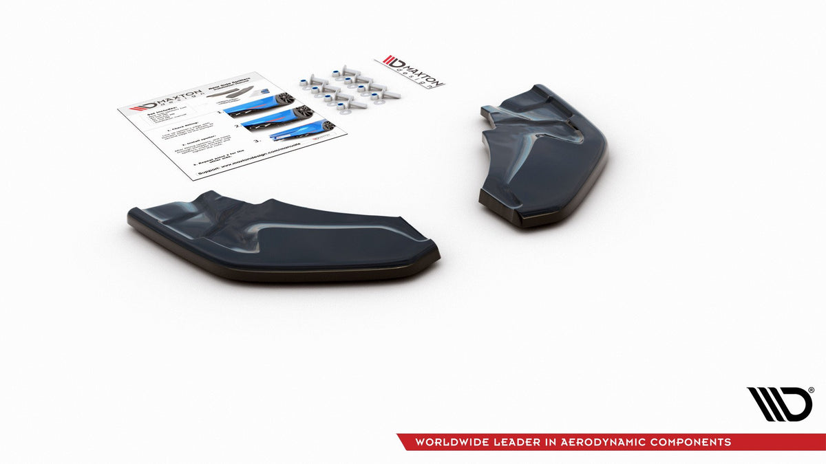 Heck Ansatz Flaps Diffusor passend für BMW X2 F39 M-Paket schwarz Hochglanz – Ansicht 7