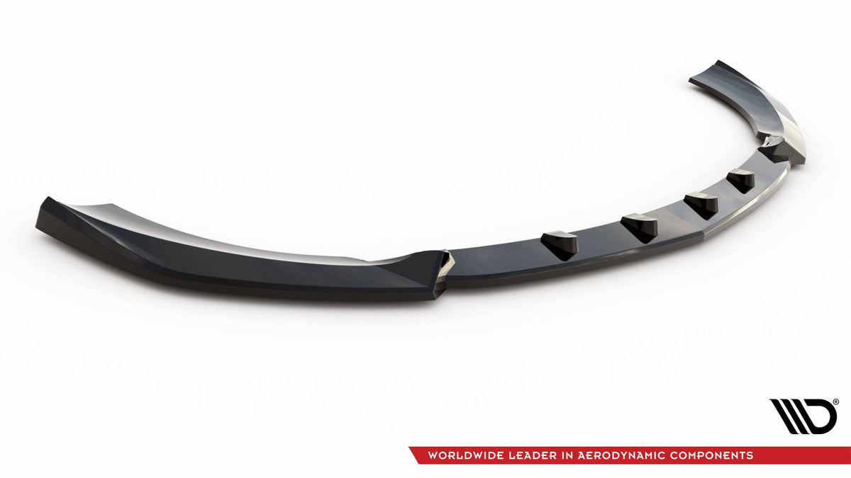 Street+ Spoilerlippe Front Ansatz V.2 passend für Mercedes-AMG E63 W213 Facelift schwarz Hochglanz – Ansicht 5