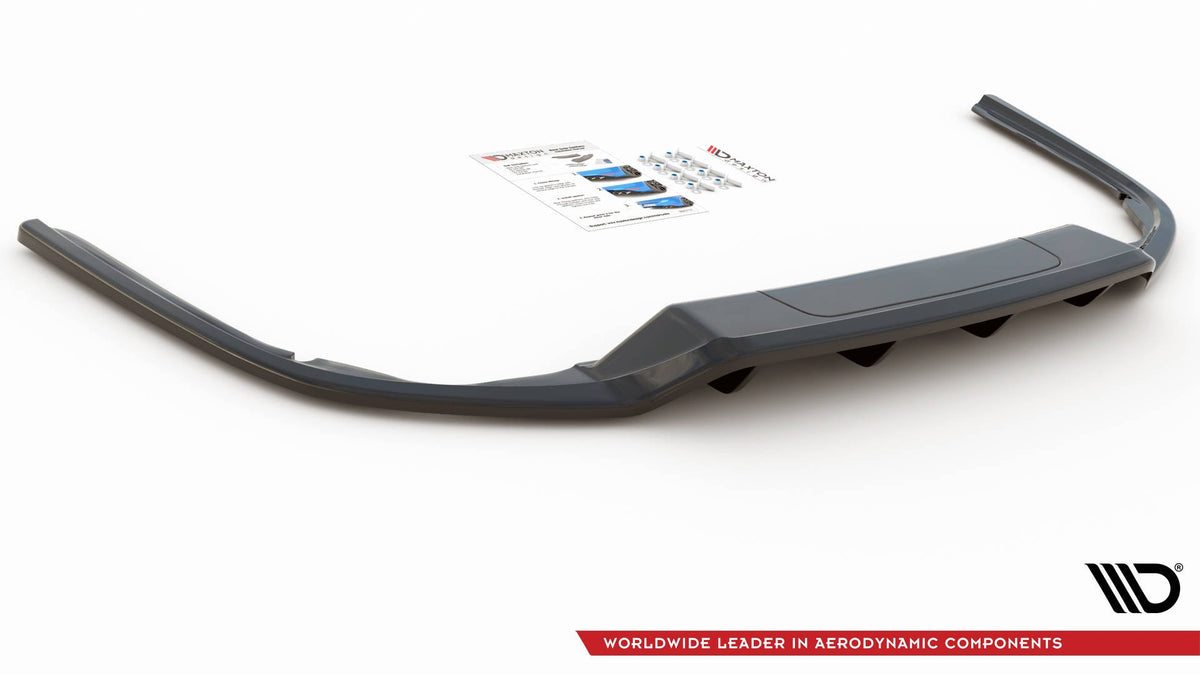 Street+ Mittlerer Diffusor RACE passend für VW Passat B8 schwarz Hochglanz – Ansicht 5