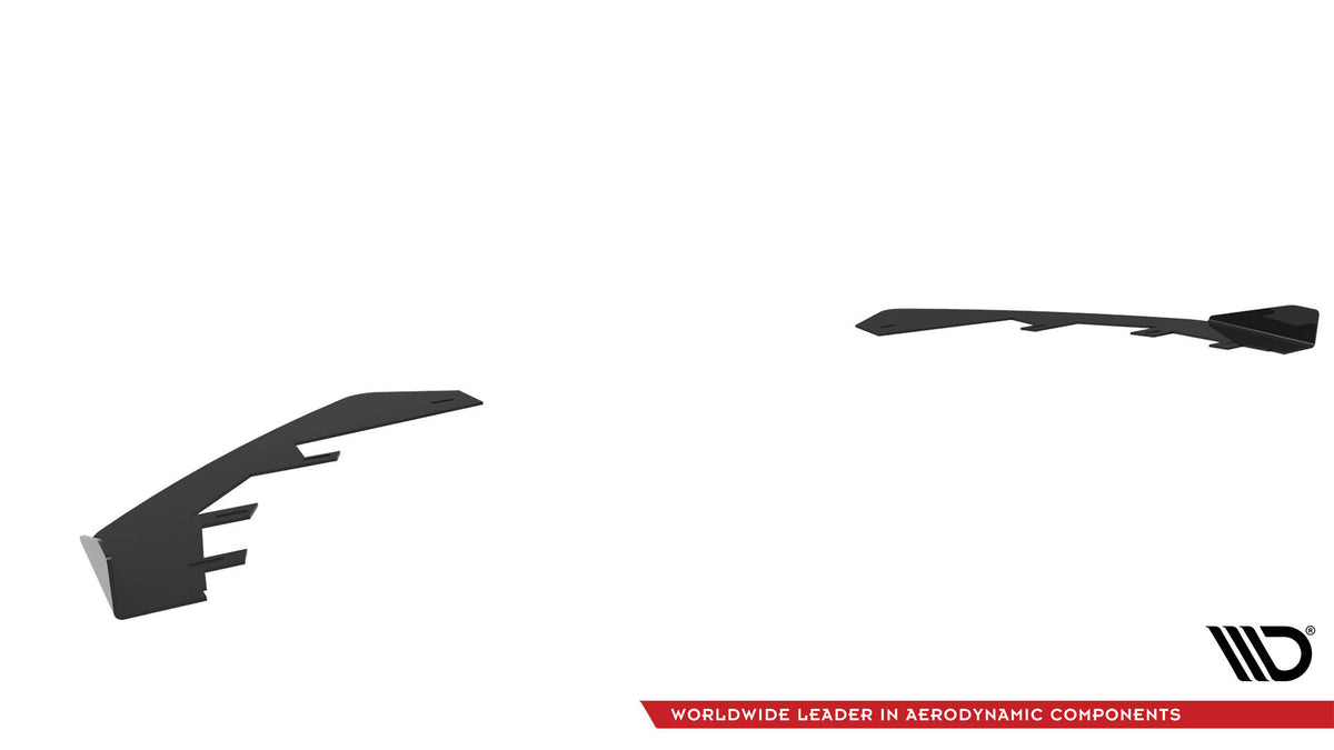 Front Stoßstange Flaps passend für Audi RS3 Limousine 8V Facelift schwarz Hochglanz – Ansicht 6