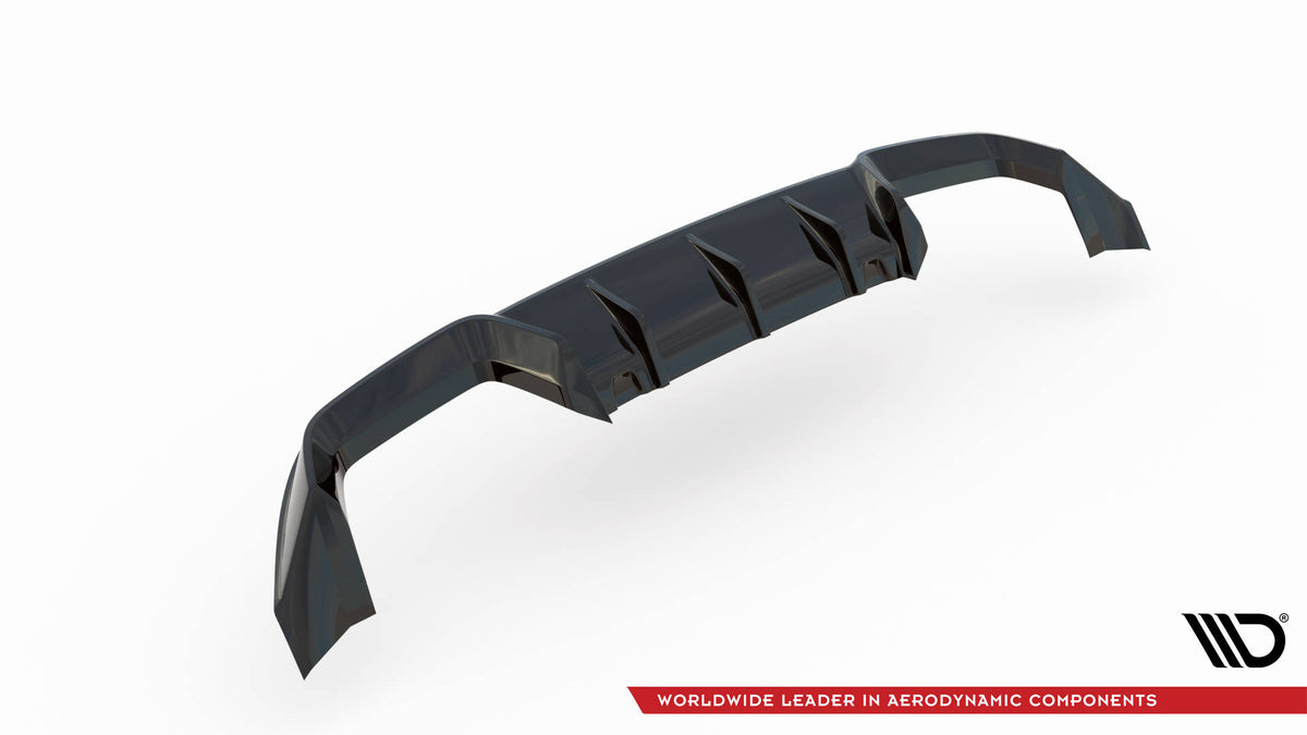 Diffusor Heck Ansatz passend für VW Golf R Mk7 schwarz Hochglanz – Ansicht 6