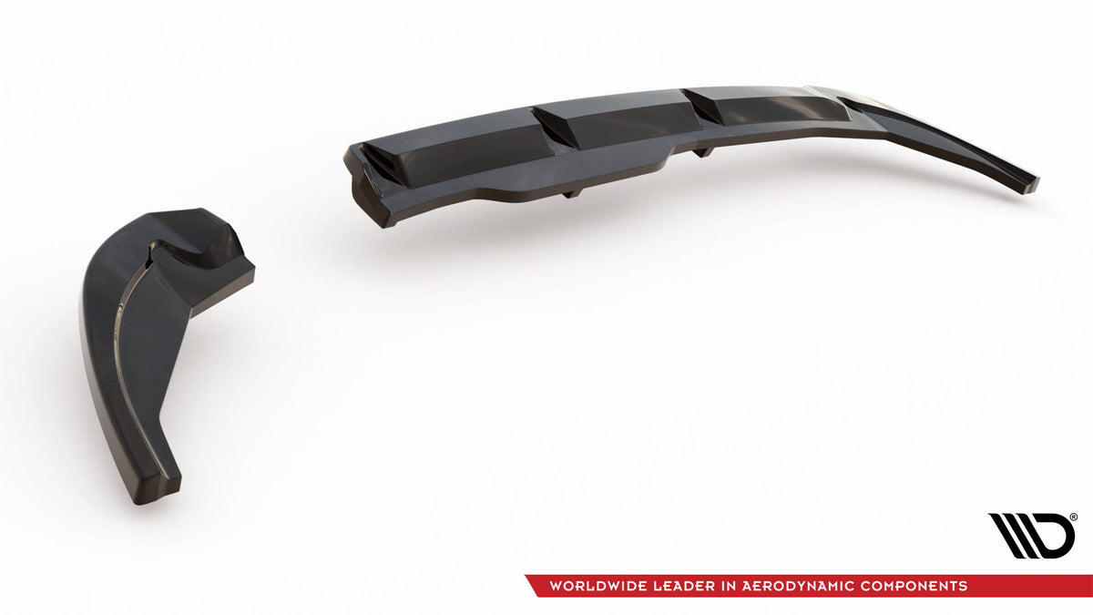 Street+ Mittlerer Diffusor RACE passend für Fiat 500X Sport Mk1 Facelift schwarz Hochglanz – Ansicht 7