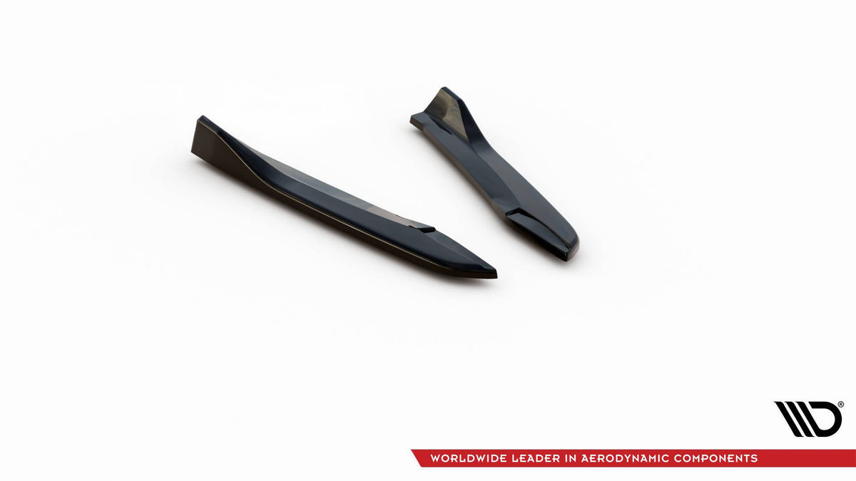 Heck Ansatz Flaps Diffusor V.3 passend für Seat Leon Cupra Mk3 FL Sportstourer schwarz Hochglanz – Ansicht 6