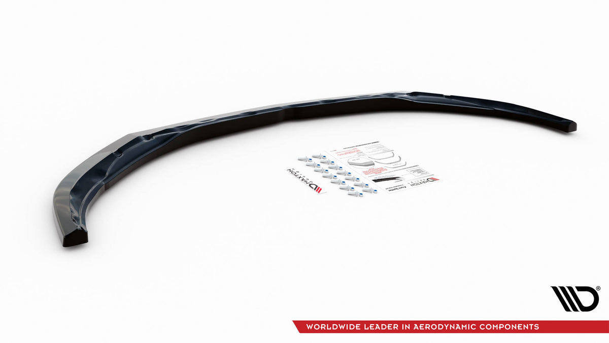 Street+ Spoilerlippe Front Ansatz V.3 passend für Mercedes-AMG C63 Coupe AMG Aero Pack C205 Facelift schwarz Hochglanz – Ansicht 5