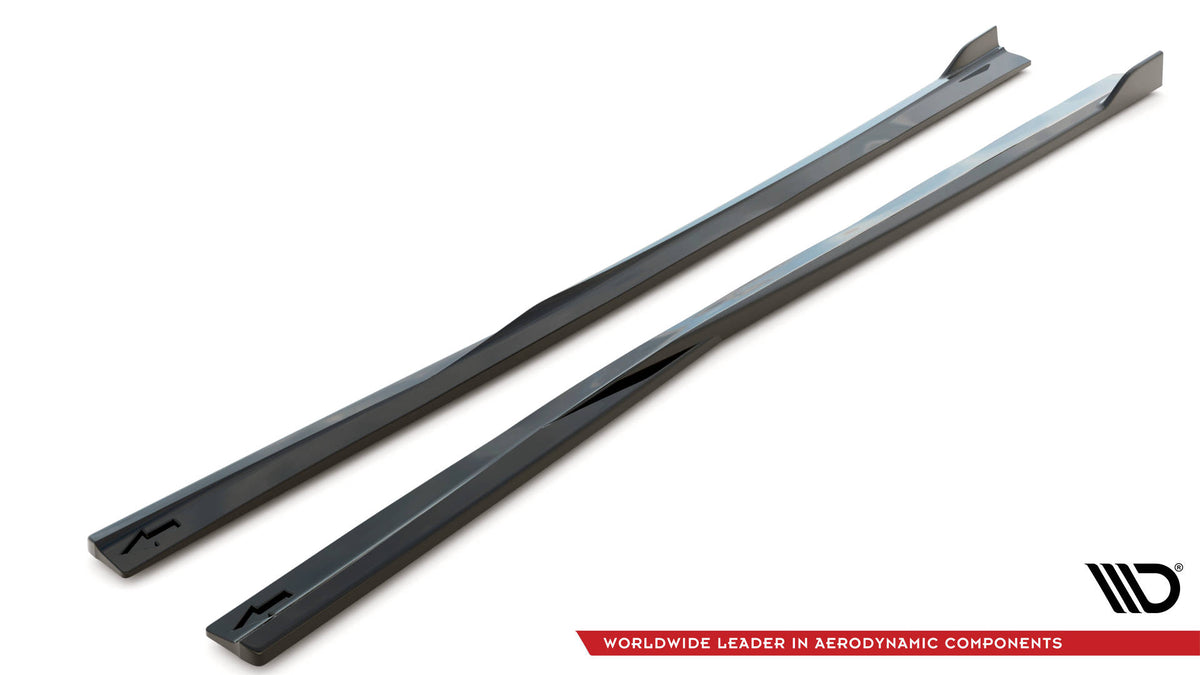 Street+ Seitenschweller Leisten passend für Dodge Charger SRT Mk7 Facelift schwarz Hochglanz – Ansicht 6