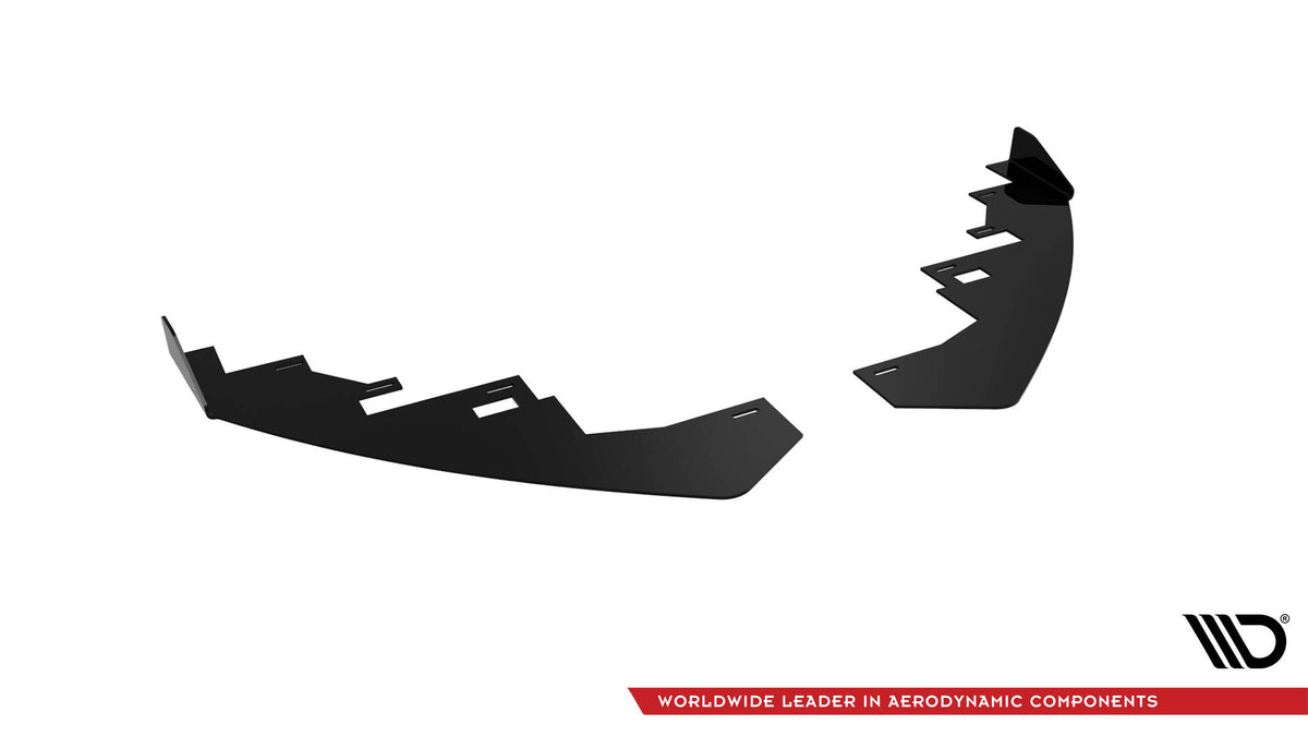 Front Stoßstange Flaps passend für Audi S5 / A5 S-Line 8T schwarz Hochglanz – Ansicht 4