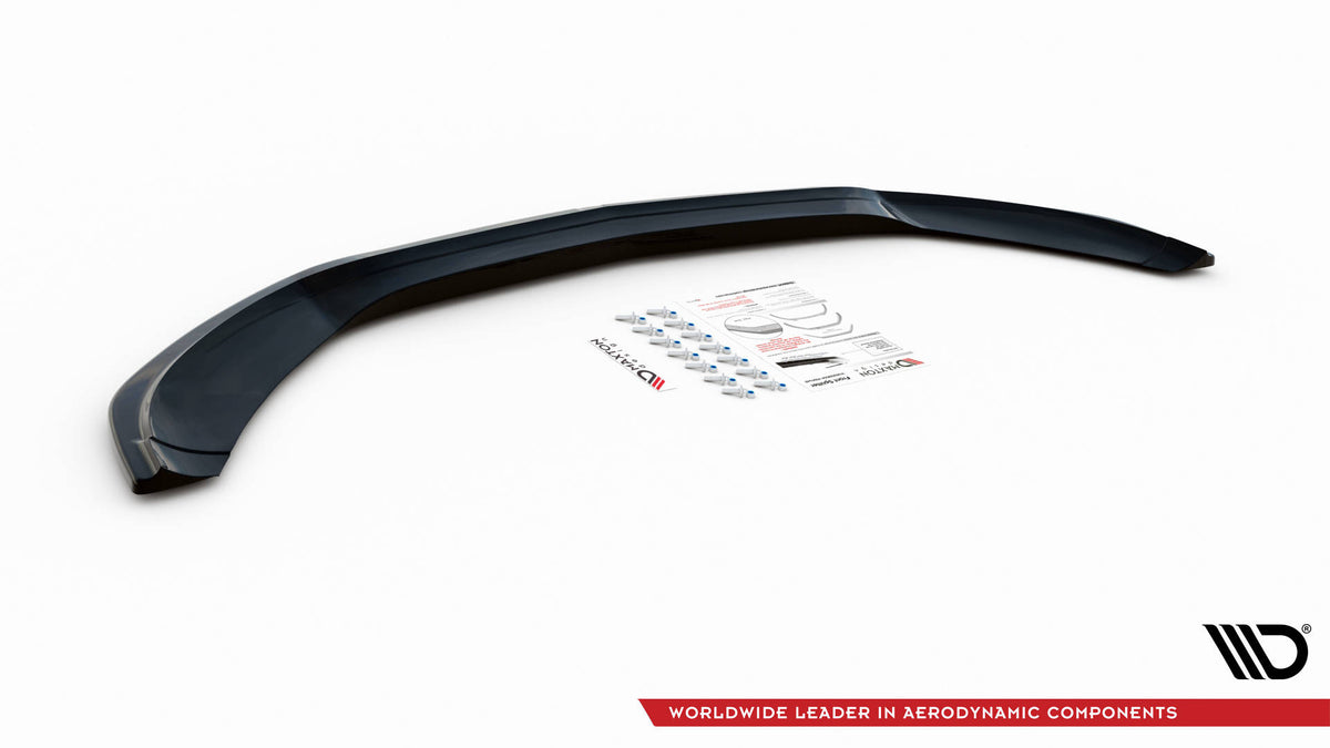 Street+ Spoilerlippe Front Ansatz V.1 passend für Mercedes-AMG C 43 / AMG-Line W205 schwarz Hochglanz – Ansicht 5