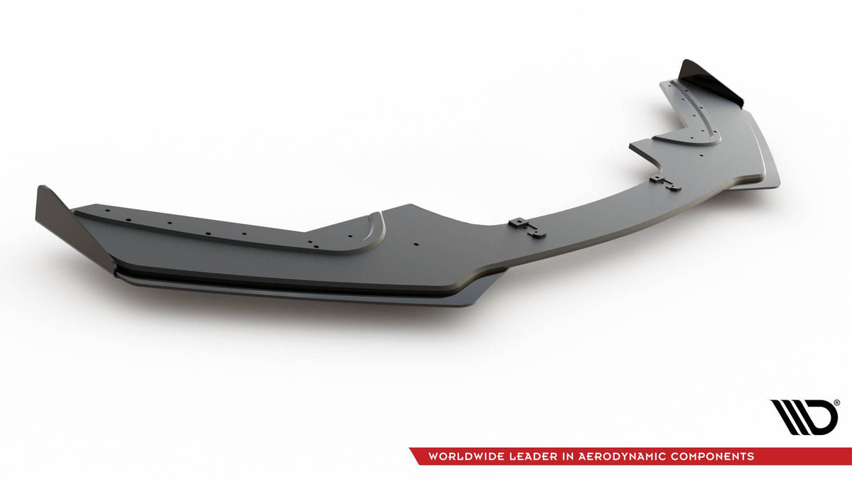 Street Pro Street+ Spoilerlippe Front Ansatz passend für V.3 + Flaps passend für BMW 1er F20 M-Paket Facelift / M140i  schwarz Hochglanz – Ansicht 7