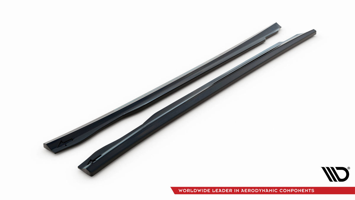 Street+ Seitenschweller Leisten V.2 passend für Mercedes-Benz CLS C218 / C218 Facelift schwarz Hochglanz – Ansicht 5