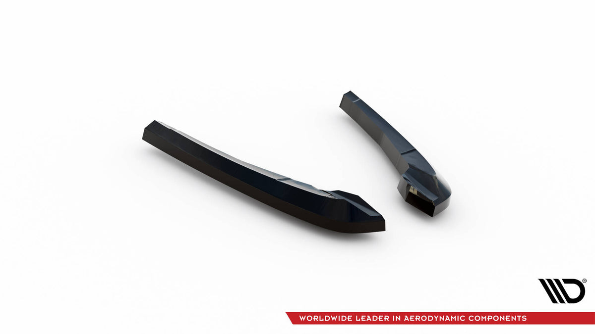 Heck Ansatz Flaps Diffusor V.2 passend für BMW X3 M F97 / F97 Facelift schwarz Hochglanz – Ansicht 5