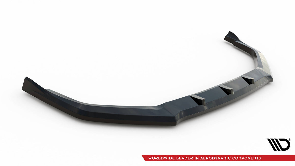 Street+ Spoilerlippe Front Ansatz V.1 passend für Lexus NX F-Sport Mk2 schwarz Hochglanz – Ansicht 4