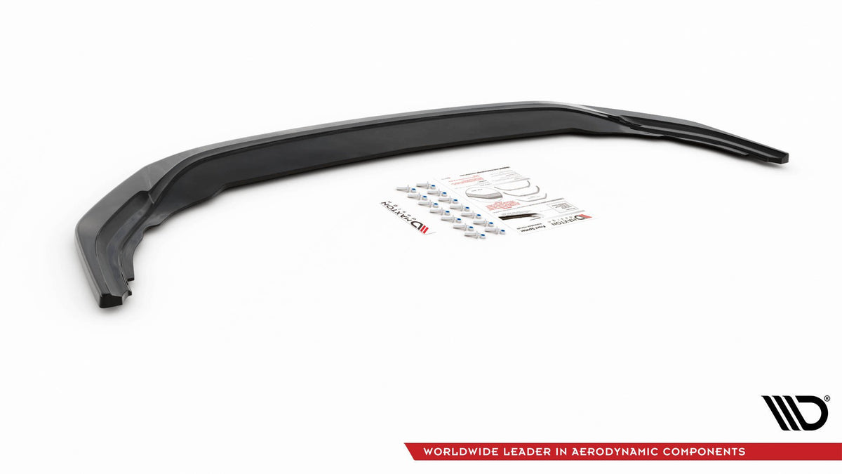 Street+ Spoilerlippe Front Ansatz V.3 passend für VW Golf R Hatchback / Variant  Mk8 schwarz Hochglanz – Ansicht 6