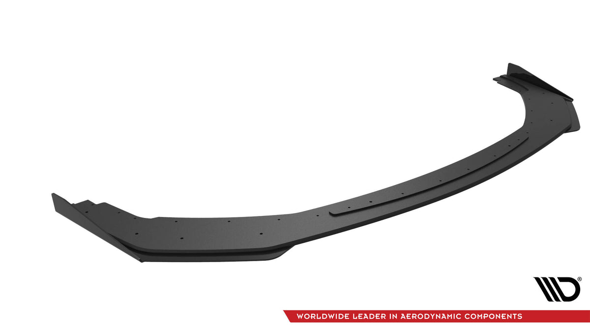 Street Pro Street+ Spoilerlippe Front Ansatz + Flaps passend für Ford Mustang GT Mk7 schwarz Hochglanz – Ansicht 6