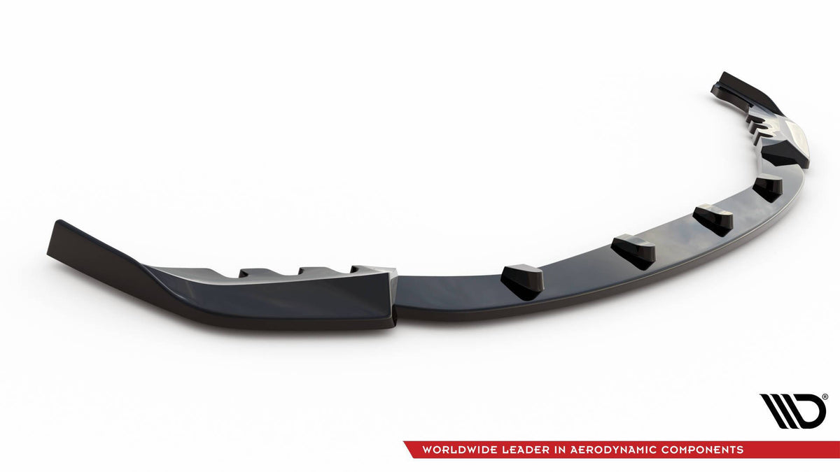 Street+ Spoilerlippe Front Ansatz V.3 passend für BMW M3 Limousine / Touring G80 / G81 schwarz Hochglanz – Ansicht 4