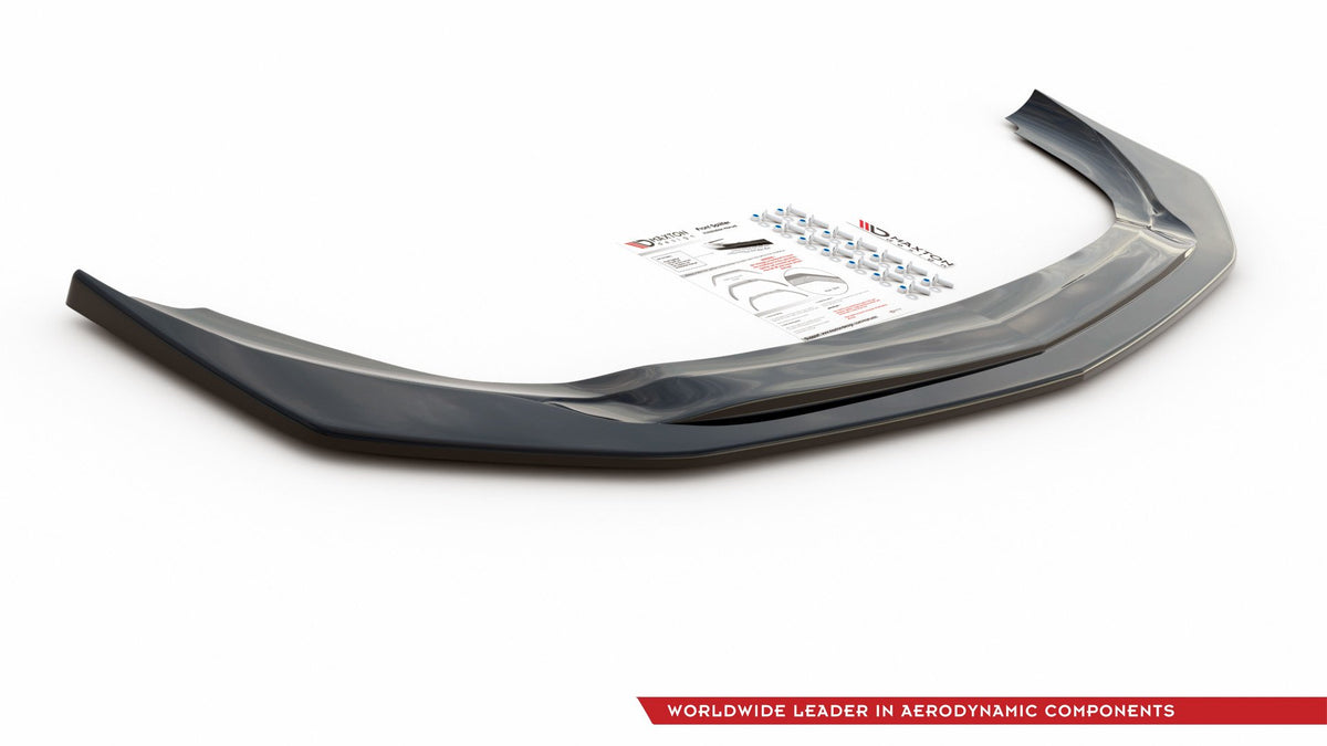 Street+ Spoilerlippe Front Ansatz V.3 passend für Mercedes A35 AMG Aero W177  schwarz Hochglanz – Ansicht 7