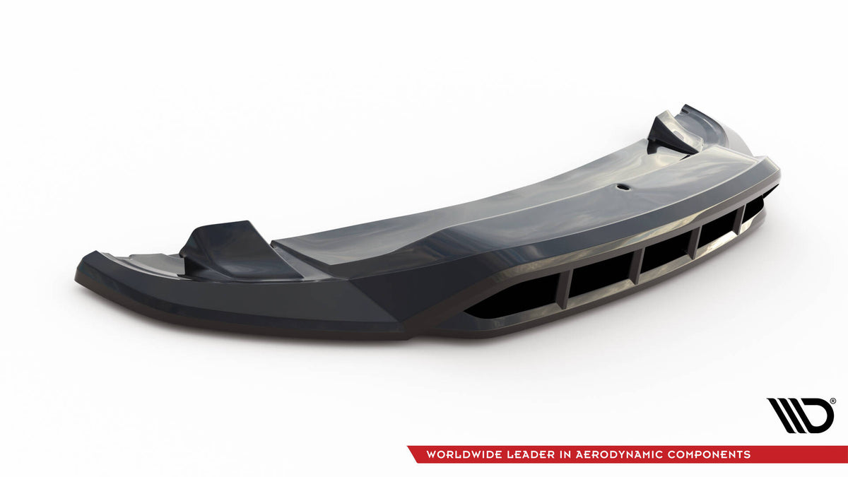 Street+ Spoilerlippe Front Ansatz passend für VW Touareg Mk2 schwarz Hochglanz – Ansicht 5