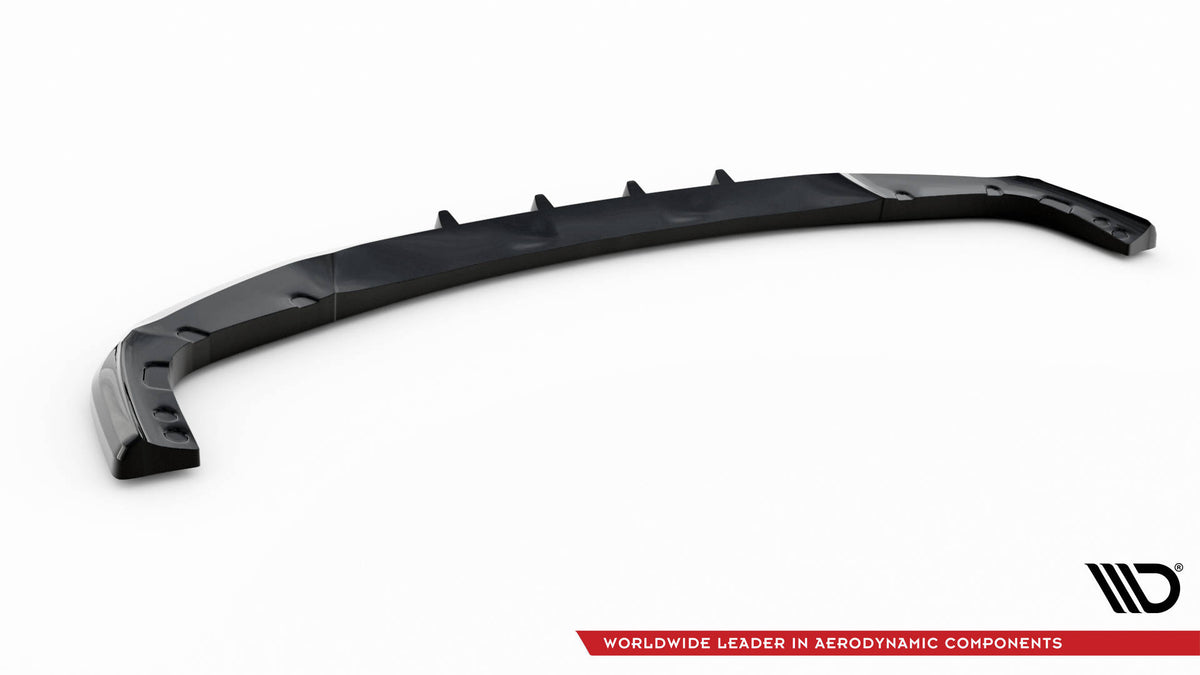 Street+ Spoilerlippe Front Ansatz V.1 passend für BMW X6 M F96 schwarz Hochglanz – Ansicht 6