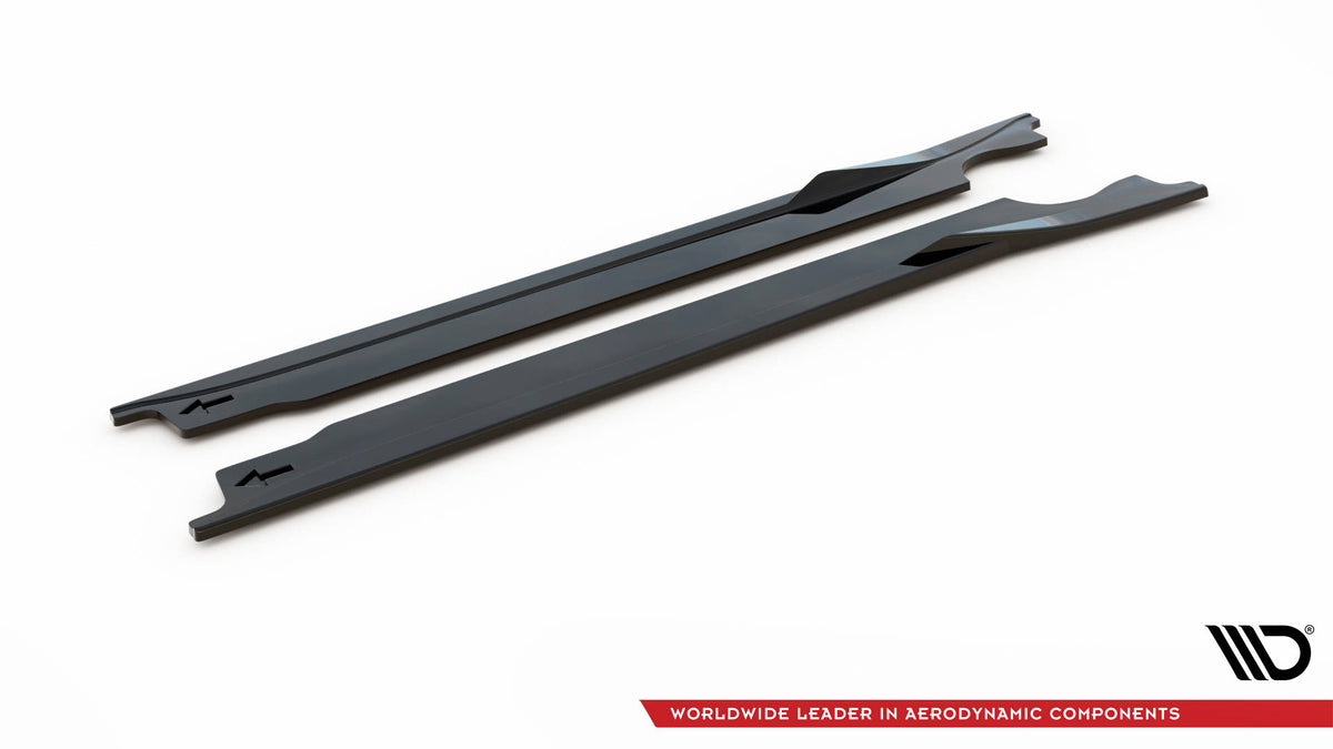Street+ Seitenschweller Leisten passend für V.1 passend für Porsche 911 Carrera Aero / Carrera GTS 992 schwarz Hochglanz – Ansicht 5