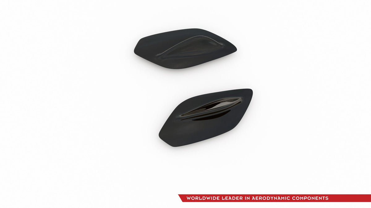 Spoiler Seitenerweiterungen Mercedes A35 AMG  Hatchback W177  schwarz Hochglanz – Ansicht 6