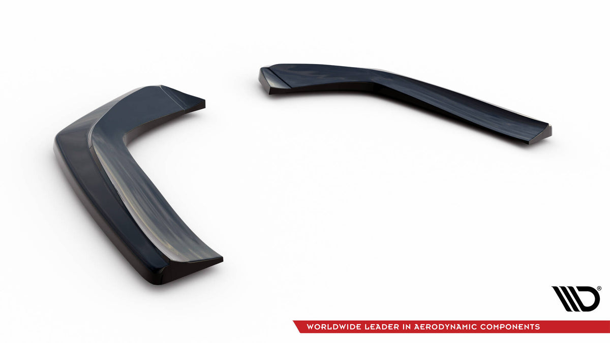 Heck Ansatz Flaps Diffusor passend für Mercedes-AMG GT / GT S C190 Facelift schwarz Hochglanz – Ansicht 8
