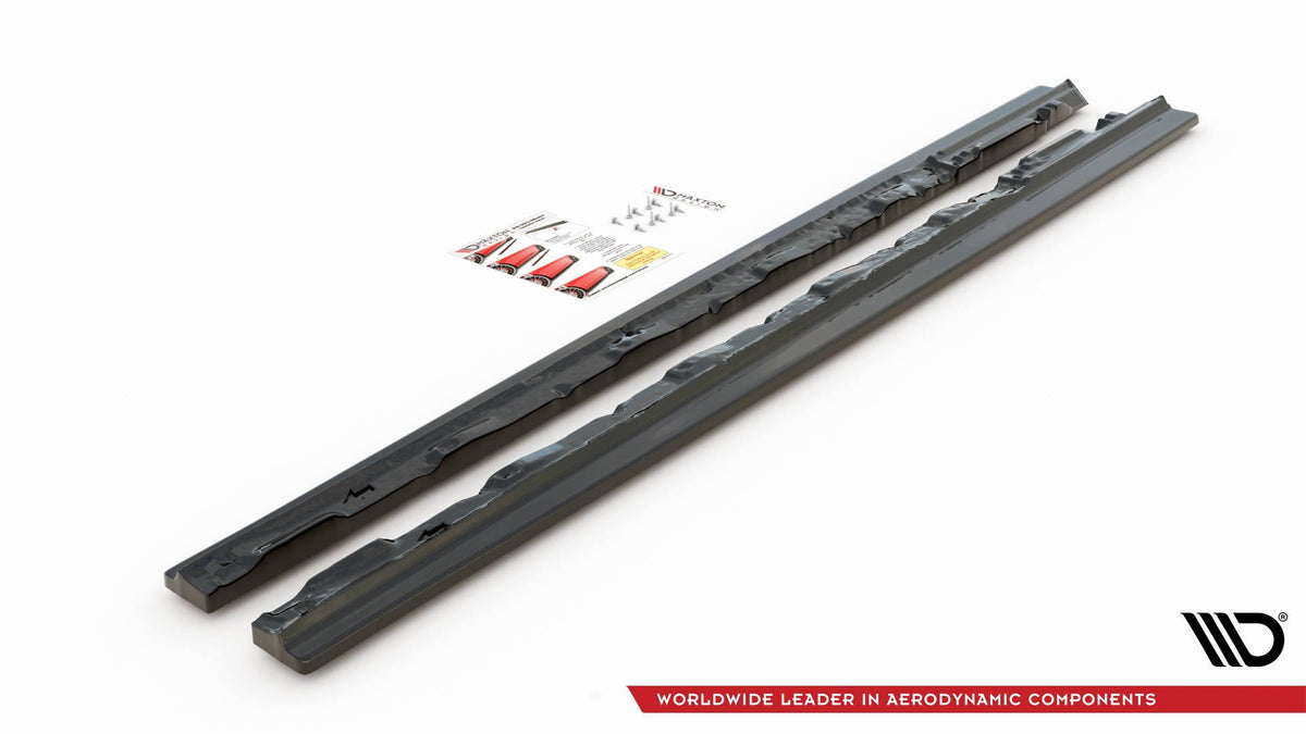 Street+ Seitenschweller Leisten passend für Audi SQ5 / Q5 S-Line Mk1 (8R) schwarz Hochglanz – Ansicht 6