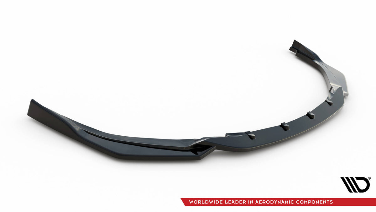 Street+ Spoilerlippe Front Ansatz V.2 passend für Toyota Corolla XII Touring Sports/ Hatchback schwarz Hochglanz – Ansicht 5