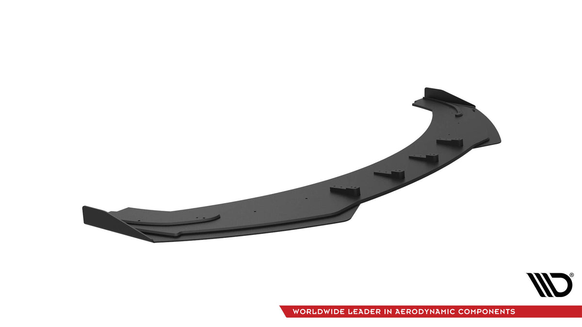 Street Pro Street+ Spoilerlippe Front Ansatz + Flaps passend für Audi A7 RS7 Look C7 schwarz Hochglanz – Ansicht 7