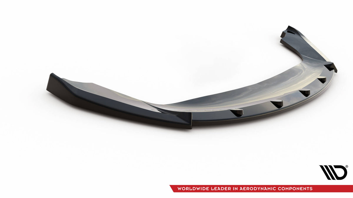 Street+ Spoilerlippe Front Ansatz V.2 passend für Seat Ibiza FR SC Mk4 Facelift schwarz Hochglanz – Ansicht 4