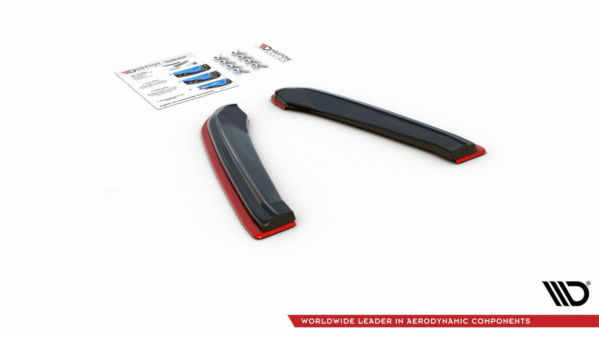 Heck Ansatz Flaps Diffusor passend für V.2 Seat Leon Mk3 Cupra ST Facelift schwarz Hochglanz – Ansicht 6