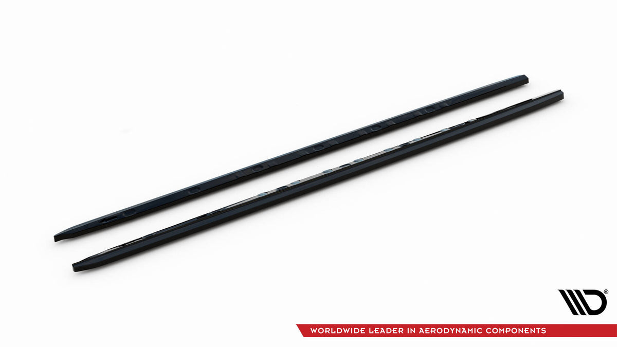 Street+ Seitenschweller Leisten passend für Renault Express Mk2 schwarz Hochglanz – Ansicht 5