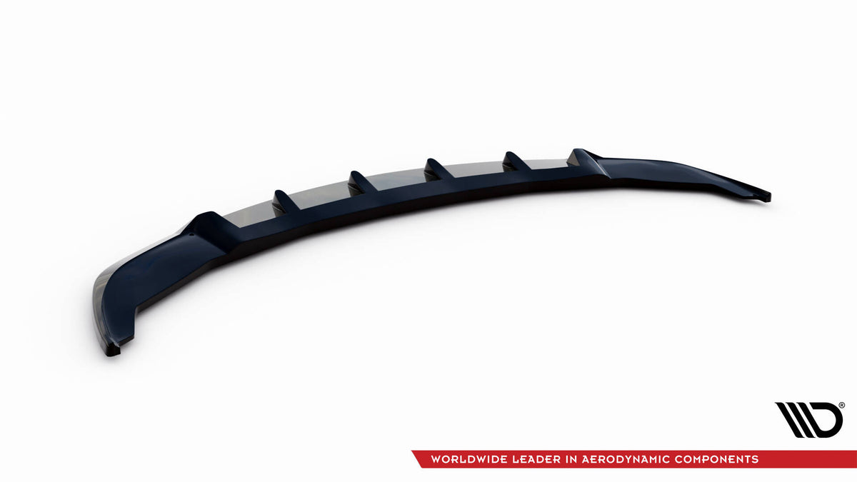 Street+ Spoilerlippe Front Ansatz V.1 passend für BMW 7 F01 schwarz Hochglanz – Ansicht 6