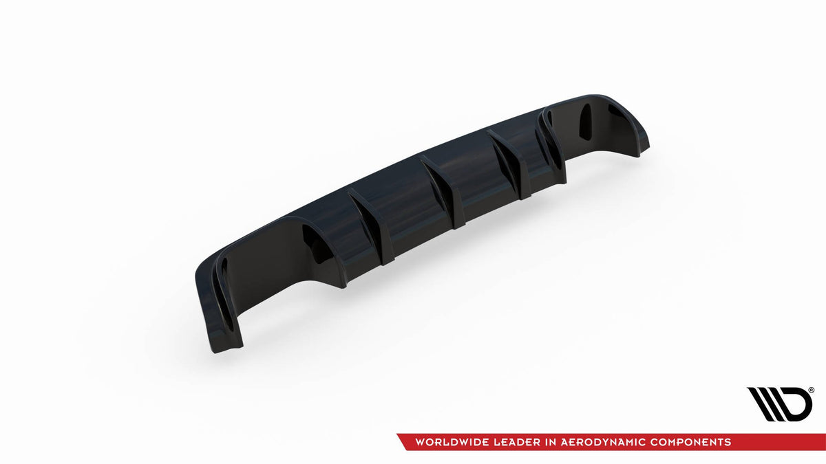 Diffusor Heck Ansatz passend für BMW M5  / 5 M-Paket E39 schwarz Hochglanz – Ansicht 9