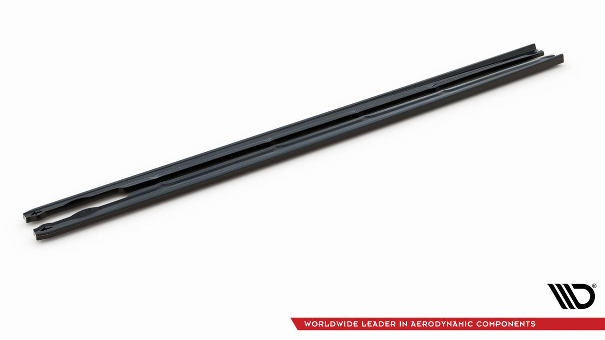 Street+ Seitenschweller Leisten passend für VW Passat R-Line B8 Facelift schwarz Hochglanz – Ansicht 5