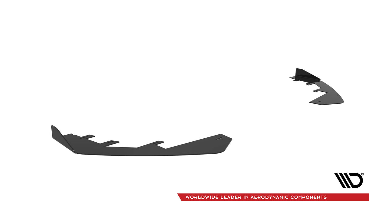 Front Stoßstange Flaps passend für Audi RS3 Limousine 8V Facelift schwarz Hochglanz – Ansicht 5