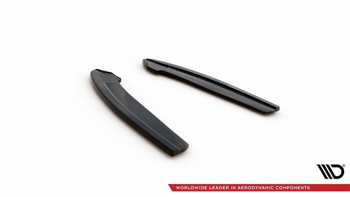 Heck Ansatz Flaps Diffusor V.7 passend für Ford Focus Kombi ST Mk4 schwarz Hochglanz – Ansicht 6