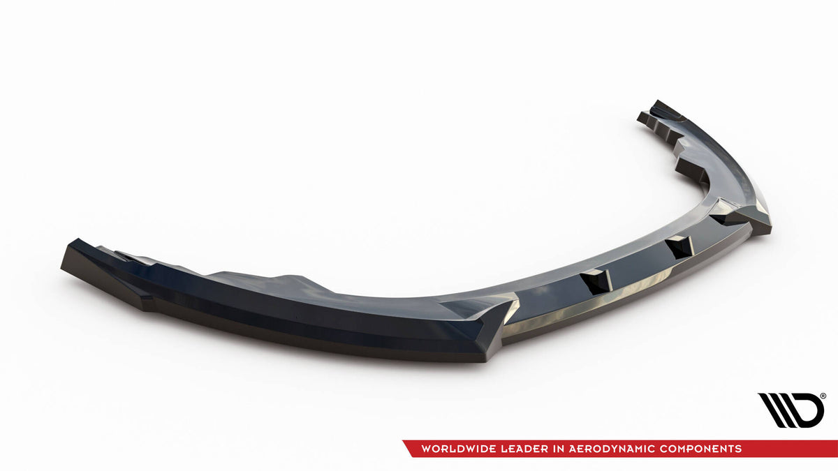 Street+ Spoilerlippe Front Ansatz V.1 passend für Toyota GR86 Mk1 schwarz Hochglanz – Ansicht 5