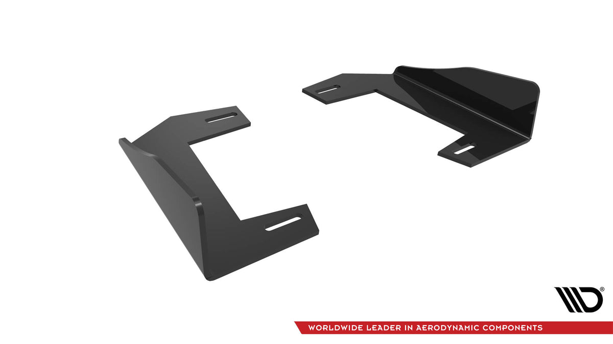 Hintere Seiten Flaps V.1 passend für BMW 1er M-Paket / M135i / 128ti F40 schwarz Hochglanz – Ansicht 6