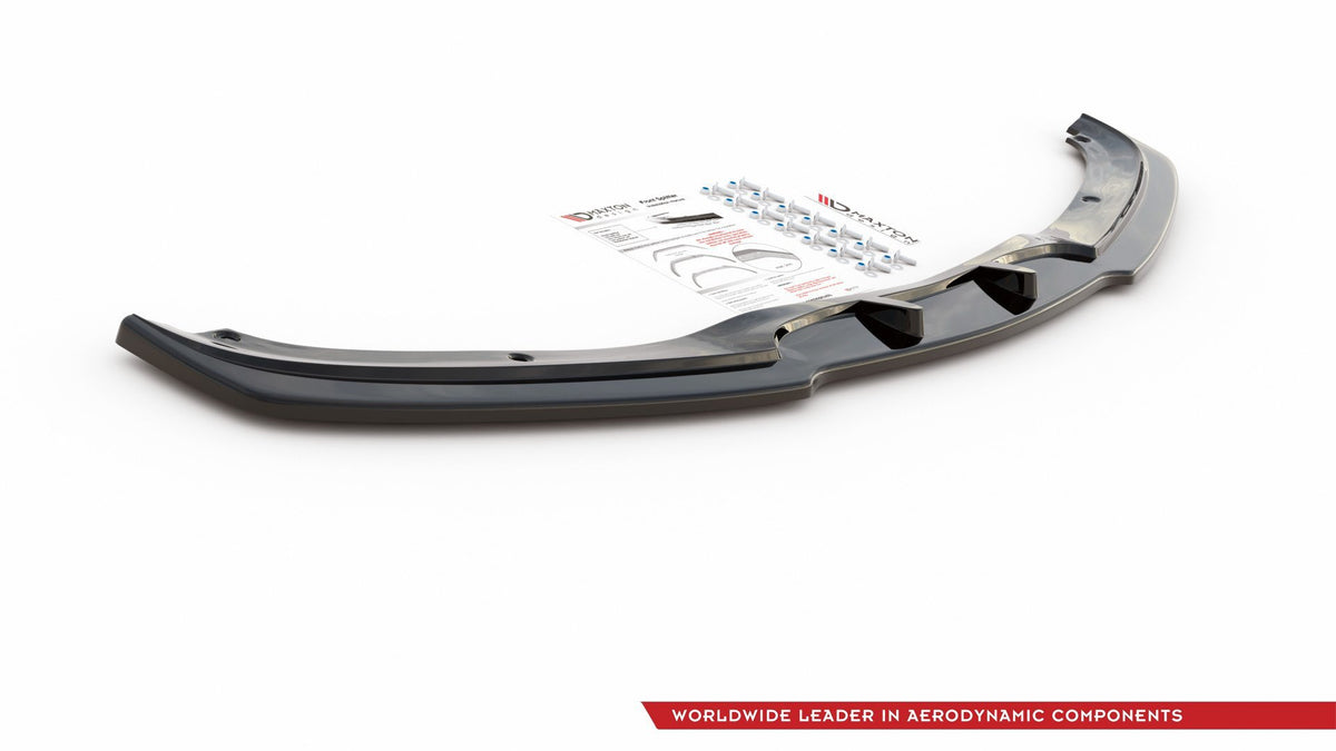 Street+ Spoilerlippe Front Ansatz V.2 passend für BMW 3er E90/E91 Facelift schwarz Hochglanz – Ansicht 8