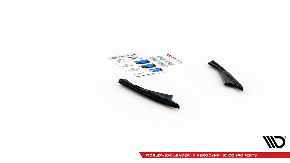 Heck Ansatz Flaps Diffusor passend für Audi SQ8 Mk1 schwarz Hochglanz – Ansicht 5