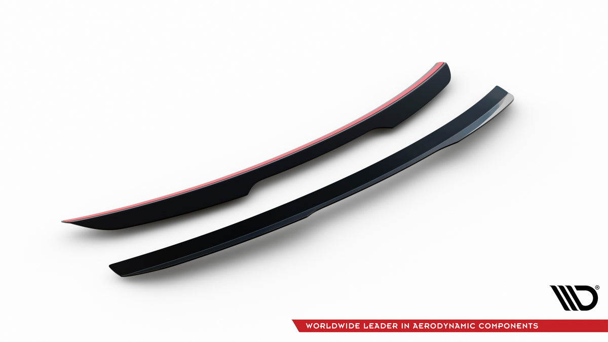 Höher Heckspoiler Lippe Audi Q8 S-line / SQ8 Mk1 Facelift schwarz Hochglanz – Ansicht 5